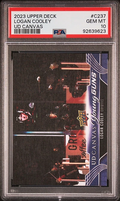 2023 Upper Deck Ud Canvas C237 Logan Cooley PSA 10