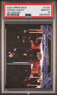 2023 Upper Deck Ud Canvas C237 Logan Cooley PSA 10