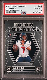 2023 Panini Donruss Optic Hidden Potential Hpcj Cj Stroud PSA 10