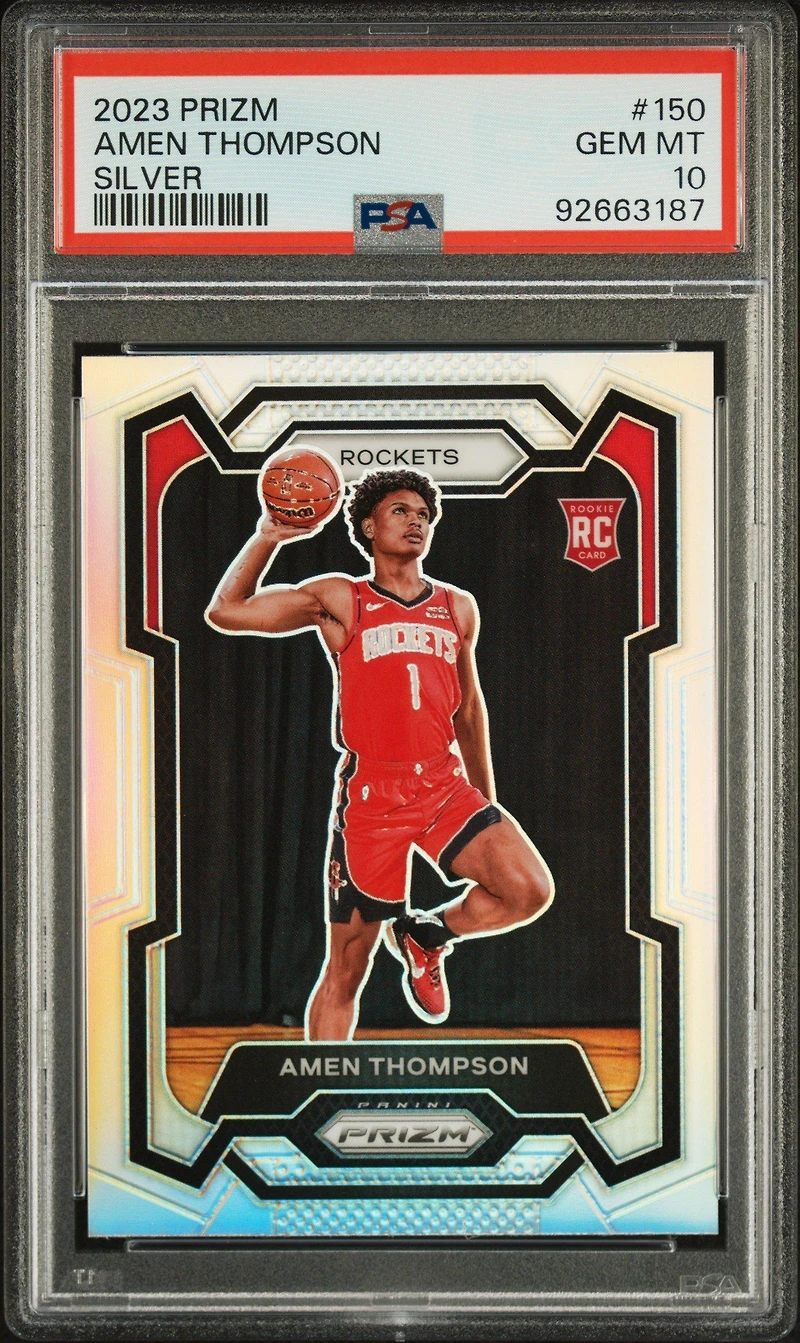 2023 Panini Prizm 150 Amen Thompson Silver Prizm PSA