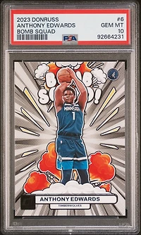 2023 Panini Donruss Bomb Squad 6 Anthony Edwards PSA 10