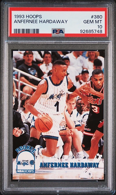 1993 Hoops 380 Anfernee Hardaway PSA 10
