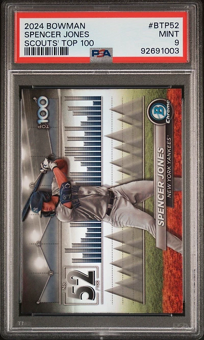 2024 Bowman Bowman Scouts' Top 100 Btp52 Spencer Jones PSA 9