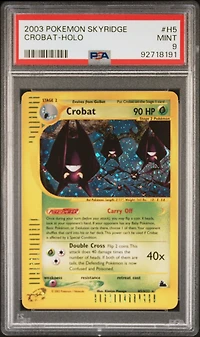2003 Pokemon Skyridge H5 Crobat-holo PSA 9