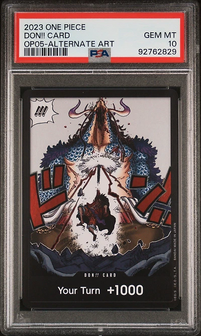 2023 One Piece Op05-awakening Of The New Era Don!! Card Alternate Art PSA 10
