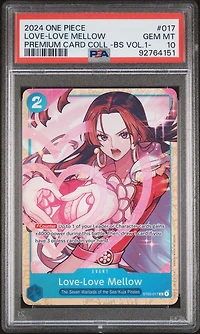 2024 One Piece Premium Card Collection -best Selection Vol.1- 017 Love-love Mellow PSA 10