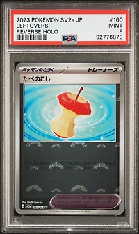 2023 Pokemon Japanese Sv2a-pokemon 151 160 Leftovers Reverse Holo PSA 9