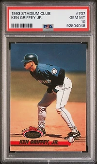 1993 Stadium Club 707 Ken Griffey Jr. PSA 10