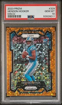 2023 Panini Prizm 329 Hendon Hooker Disco Prizm PSA 10