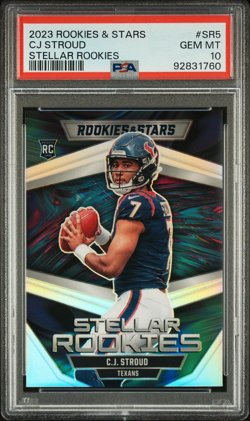 2023 Panini Rookies & Stars Stellar Rookies Sr5 Cj Stroud PSA 10