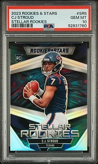 2023 Panini Rookies & Stars Stellar Rookies Sr5 Cj Stroud PSA 10