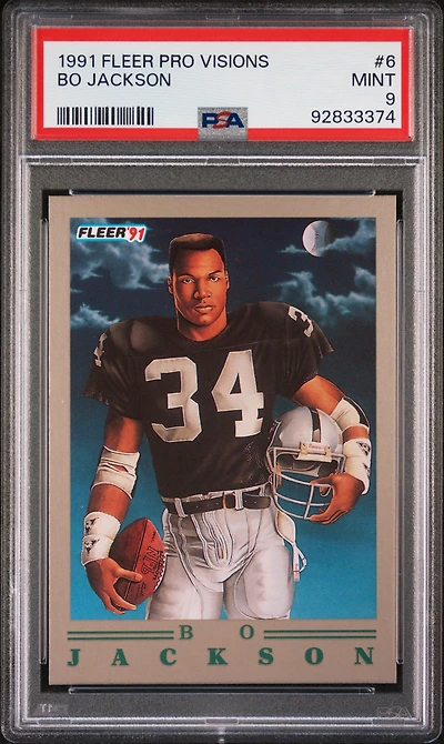 1991 Fleer Pro-visions 6 Bo Jackson PSA 9
