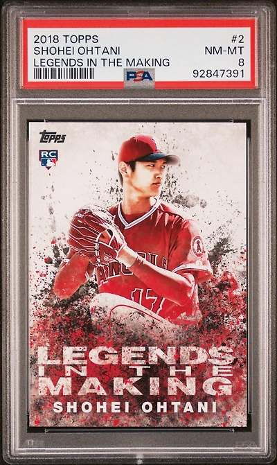 2018 Topps Legends In The Making 2 Shohei Ohtani PSA