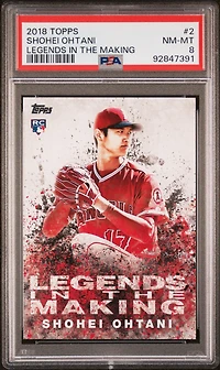 2018 Topps Legends In The Making 2 Shohei Ohtani PSA