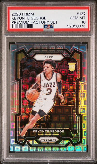 2023 Panini Prizm 127 Keyonte George Premium Factory Set PSA 10