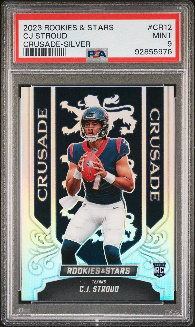2023 Panini Rookies & Stars Crusade Cr12 Cj Stroud Silver PSA