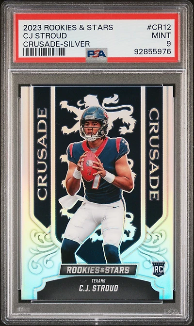 2023 Panini Rookies & Stars Crusade Cr12 Cj Stroud Silver PSA