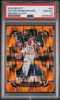 2023 Panini Select Victor Wembanyama Orange Flash PSA