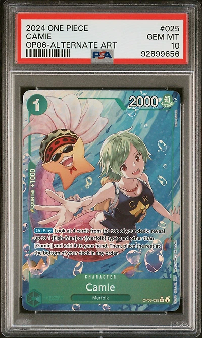 2024 One Piece Wings Of The Captain 025 Camie Alternate Art PSA 10