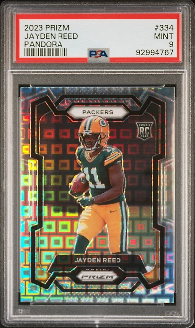 2023 Panini Prizm 334 Jayden Reed Pandora PSA 9
