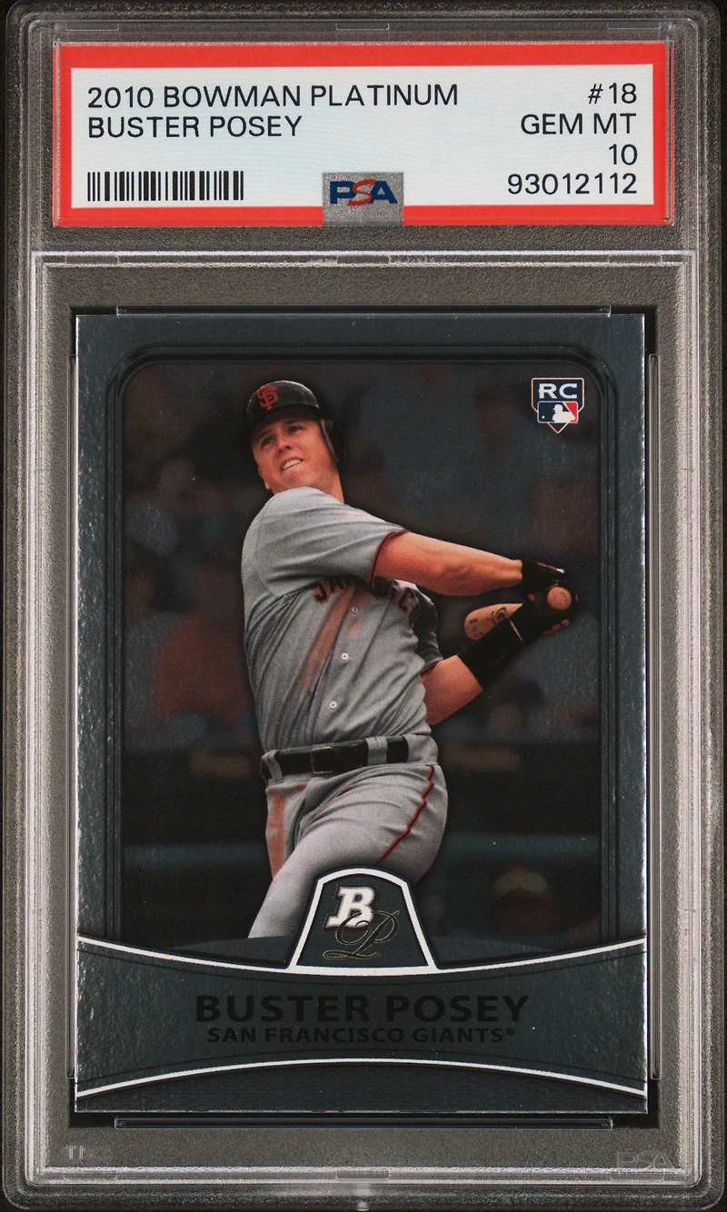 2010 Bowman Platinum 18 Buster Posey PSA 10
