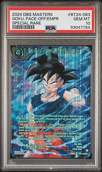 2024 Dragon Ball Super Card Game Masters Series 24 Beyond Generations Bt24-063 Ss4 Son Goku, Face-off With An Emperor Special Rare PSA 10