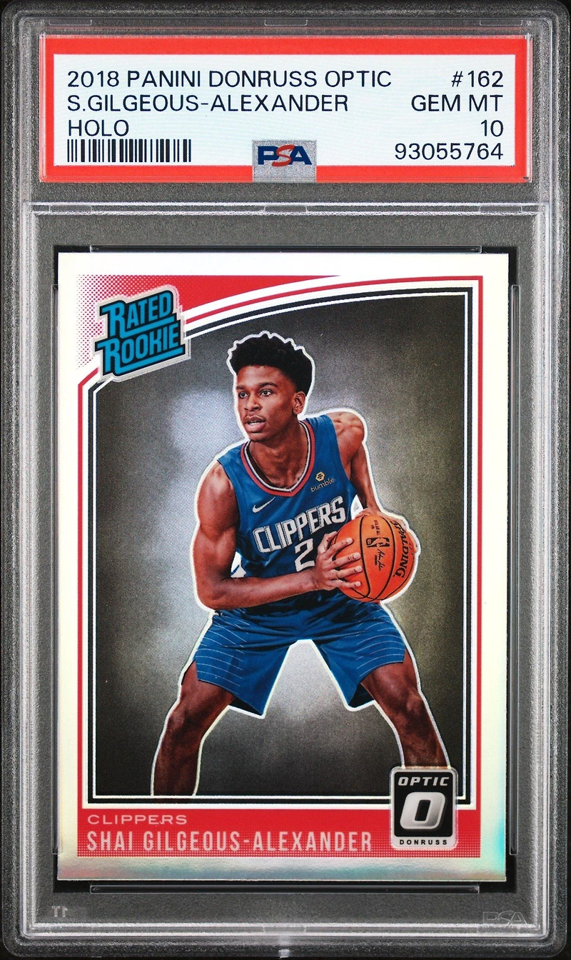 2018 Panini Donruss Optic 162 Shai Gilgeous-alexander Holo PSA 10