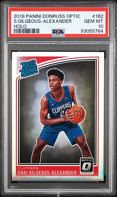 2018 Panini Donruss Optic 162 Shai Gilgeous-alexander Holo PSA 10