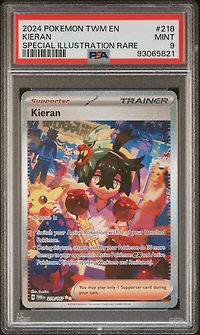 2024 Pokemon Twm En-twilight Masquerade 218 Kieran PSA 9