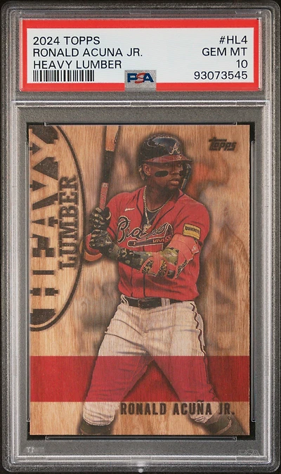 2024 Topps Heavy Lumber Hl4 Ronald Acuna Jr. PSA 10
