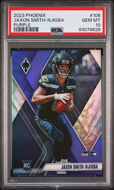 2023 Panini Phoenix 106 Jaxon Smith-njigba Purple PSA 10