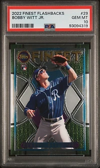 2022 Topps Finest Flashbacks 29 Bobby Witt Jr. PSA 10