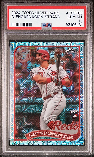 2024 Topps Silver Pack 1989 Chrome Promo T89c88 Christian Encarnacion-strand PSA 10