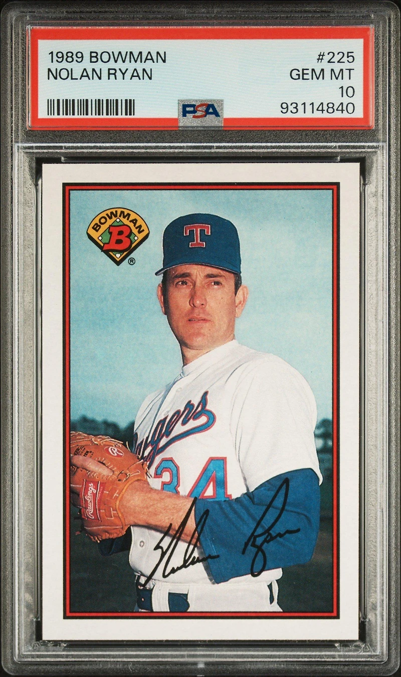 1989 Bowman 225 Nolan Ryan PSA 10