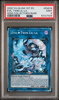 2020 Yu-gi-oh! Genesis Impact En016 Evil Twin Lil-la 1st Edition-collector's Rare PSA 9