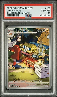 2024 Pokemon Tef En-temporal Forces 169 Charjabug Illustration Rare PSA 10
