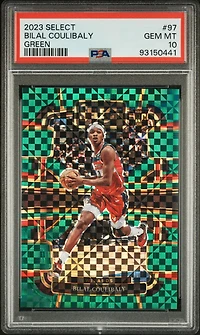2023 Panini Select 97 Bilal Coulibaly Green Prizm PSA 10