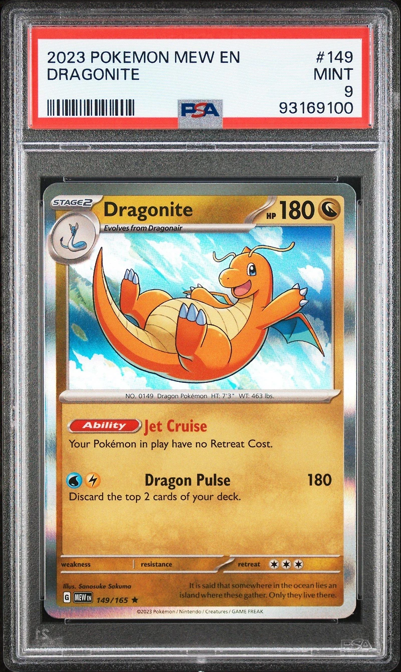 2023 Pokemon Mew En-151 149 Dragonite PSA