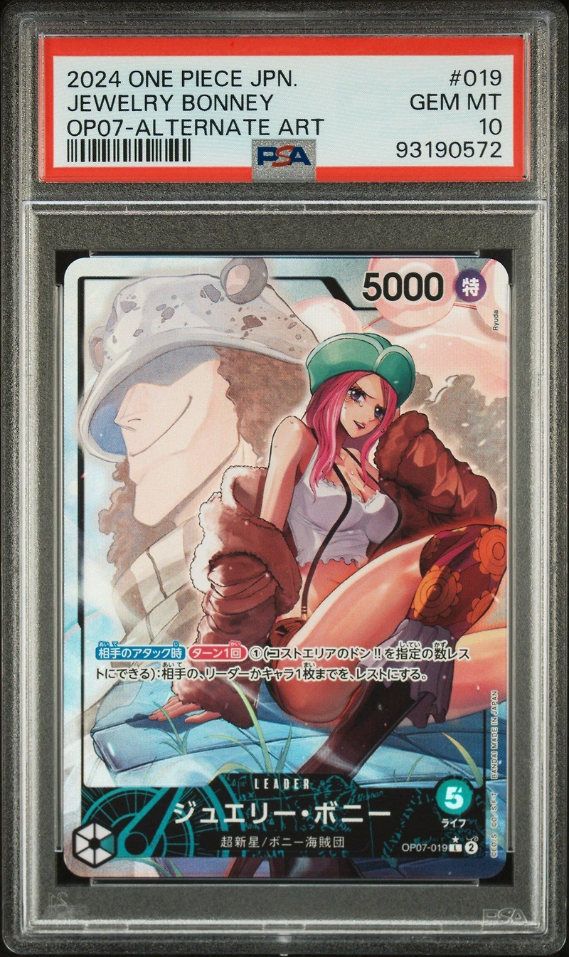 2024 One Piece Japanese 500 Years In The Future 019 Jewelry Bonney Alternate Art PSA 10