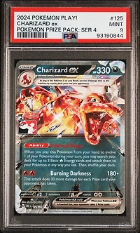 2024-2025 Pokemon Play! Pokemon Prize Pack 125 Charizard Ex PSA