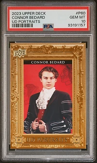 2023 Upper Deck Ud Portraits P60 Connor Bedard PSA 10