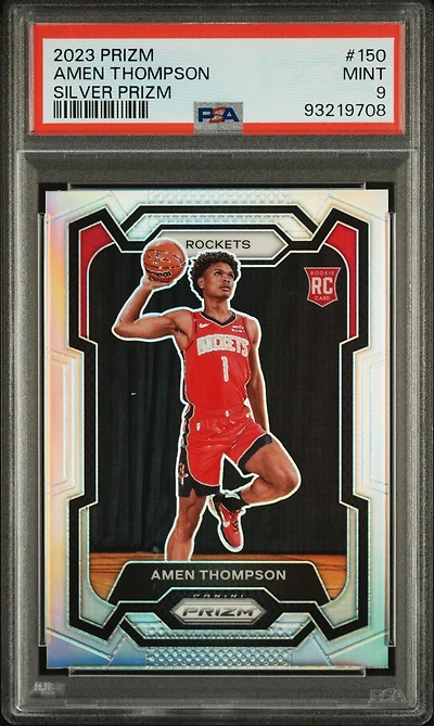 2023 Panini Prizm 150 Amen Thompson Silver Prizm PSA 9