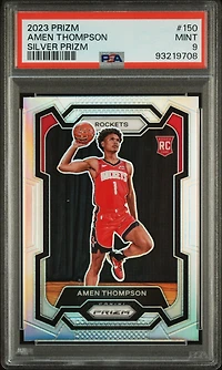 2023 Panini Prizm 150 Amen Thompson Silver Prizm PSA 9