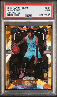 2019 Panini Prizm 249 Ja Morant Orange Ice PSA 9