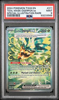 2024 Pokemon Twm En-twilight Masquerade 211 Teal Mask Ogerpon Ex Special Illustration Rare PSA