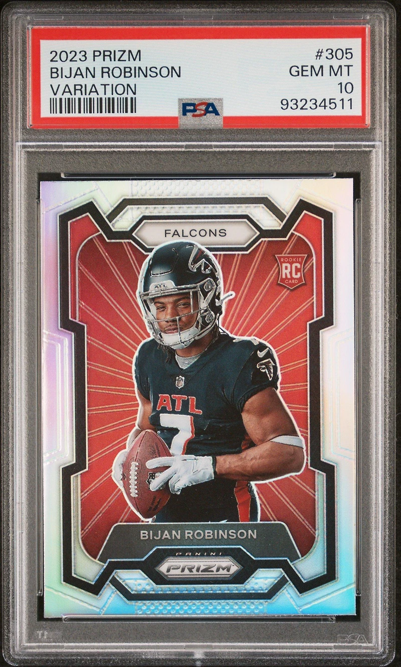 2023 Panini Prizm 305 Bijan Robinson Variation PSA 10