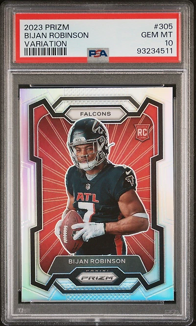 2023 Panini Prizm 305 Bijan Robinson Variation PSA 10