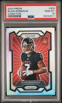 2023 Panini Prizm 305 Bijan Robinson Variation PSA 10