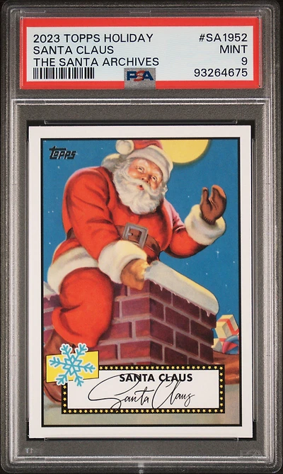 2023 Topps Holiday The Santa Archives Sa1952 Santa Claus PSA 9