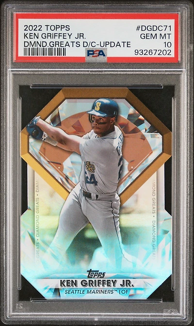 2022 Topps Diamond Greats Die-cuts Dgdc71 Ken Griffey Jr. Update PSA 10